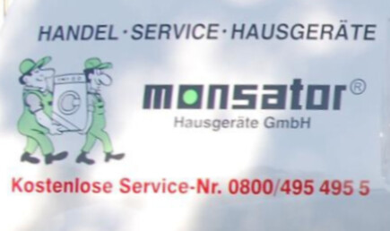 monsator-Zeichen auf dem Firmenfahrzeug monsator-Zeichen auf dem Firmenfahrzeug